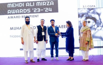 Awarded the Mehdi Ali Mirza Award 2023-2024