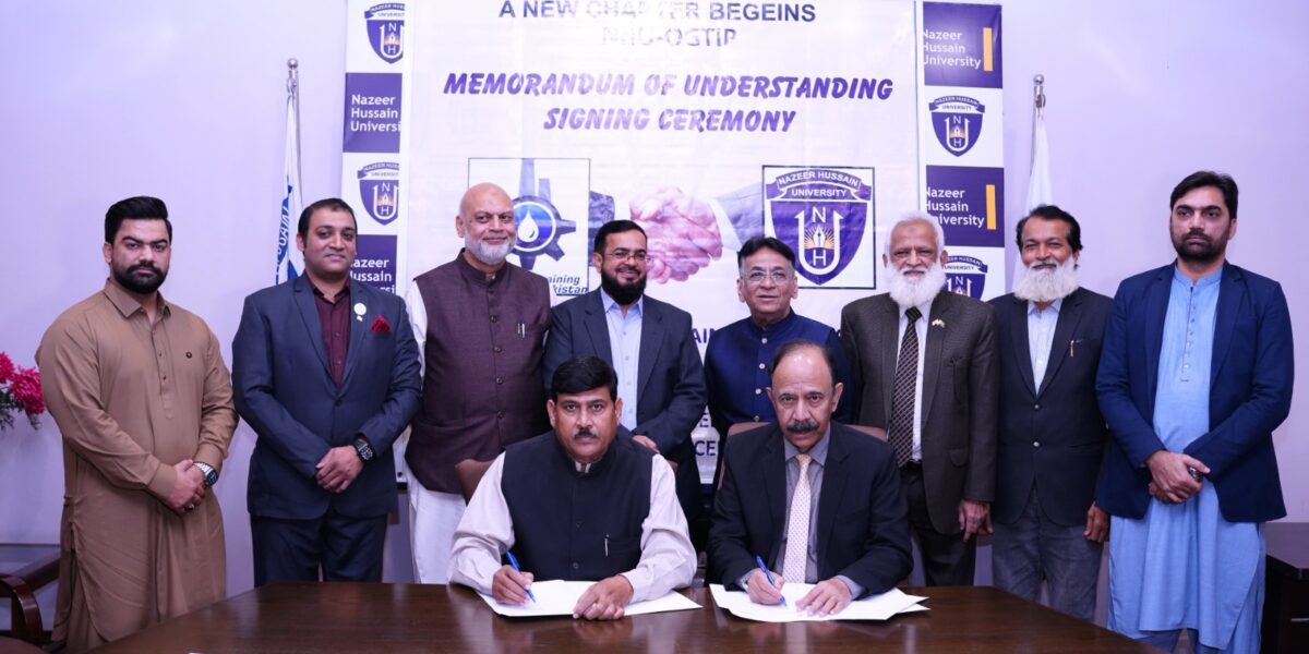 MoU with the Oil & Gas Training Institute of Pakistan