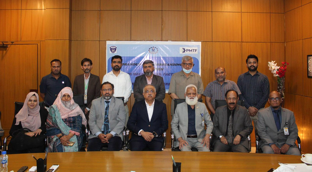 NHU) signed a Memorandum of Understanding with Pakistan Machine Tool Factory (PMTF)