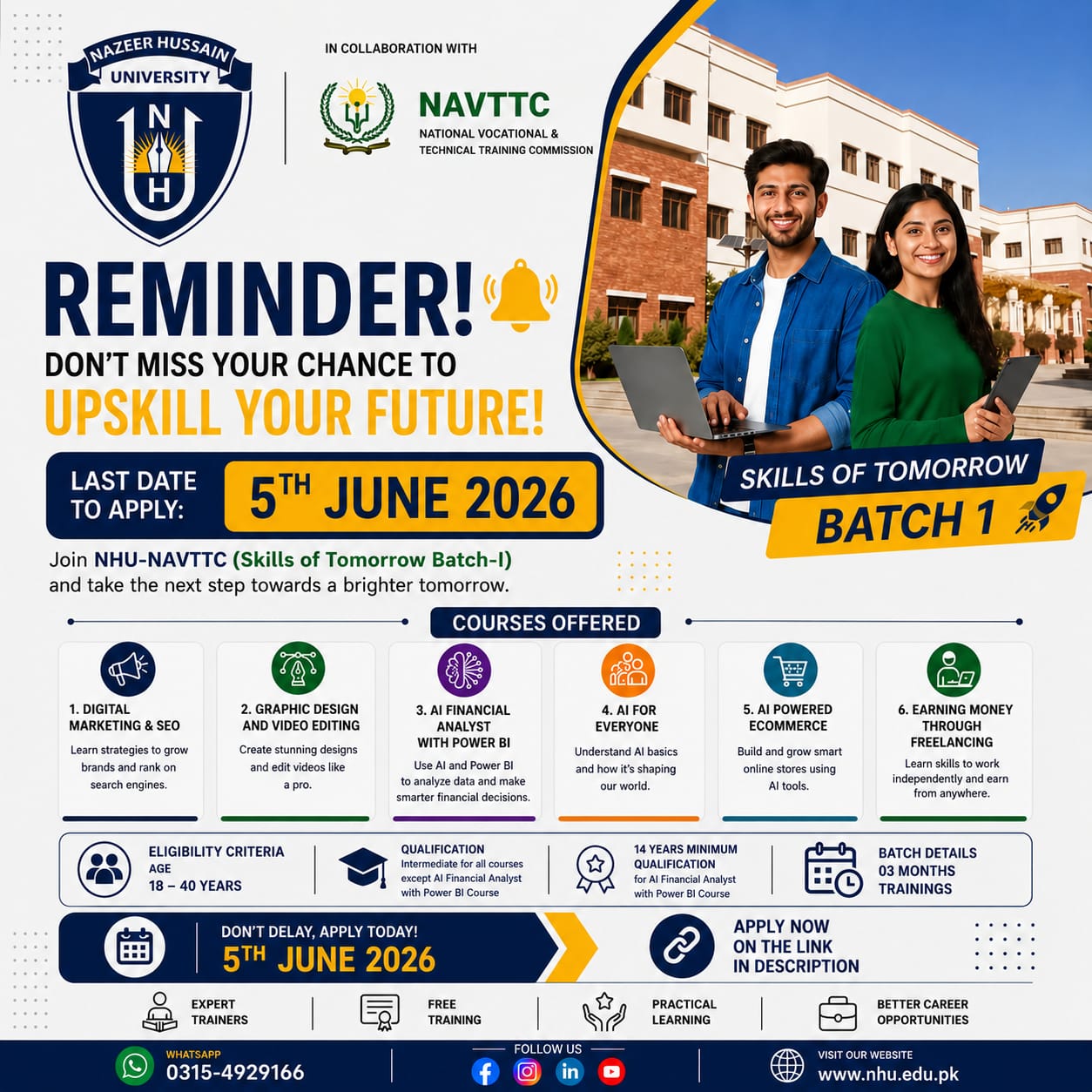 Skills of Tomorrow-NAVTTC